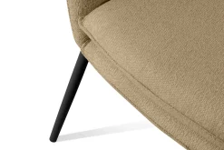 KONSIMO SOLIS Sofa ogrodowa tapicerowana beżowo-czarna, japandi, boho