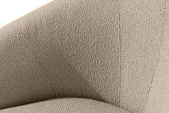KONSIMO SOLIS Sofa tapicerowana wodoodporna jasnobrązowa, białe nóżki