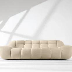 KONSIMO VENA Sofa dwuosobowa styl japandi, efekt