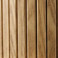 Konsola z rozsuwanymi drzwiami SCAVA, ryflowana, 100 x 35 x 80,5 cm