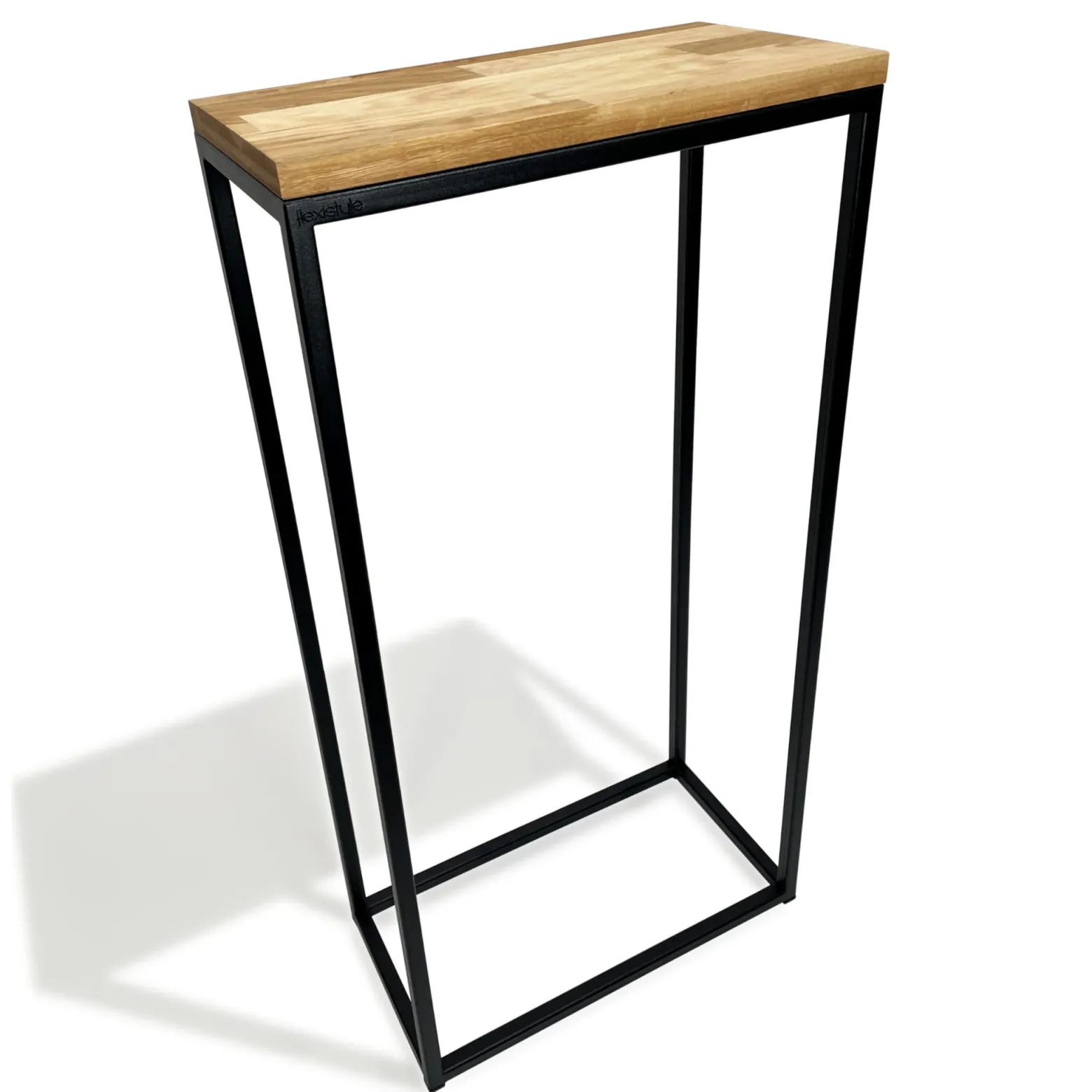 Konsola loftowa czarna 40x80x20cm pojedyncza