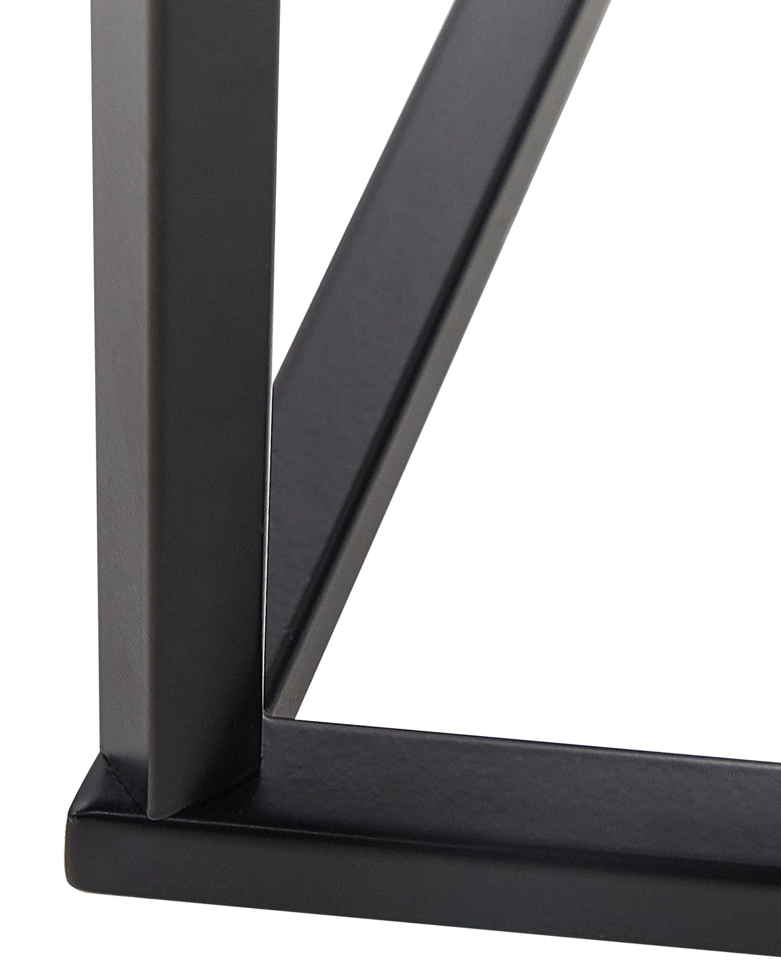 Konsola stolik 120 x 35 cm blat marmur biały czerń