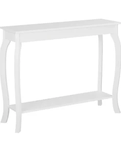 Konsola stolik z półką 100x30 cm biały