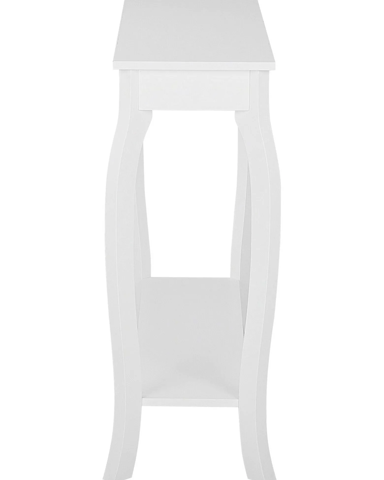 Konsola stolik z półką 100x30 cm biały