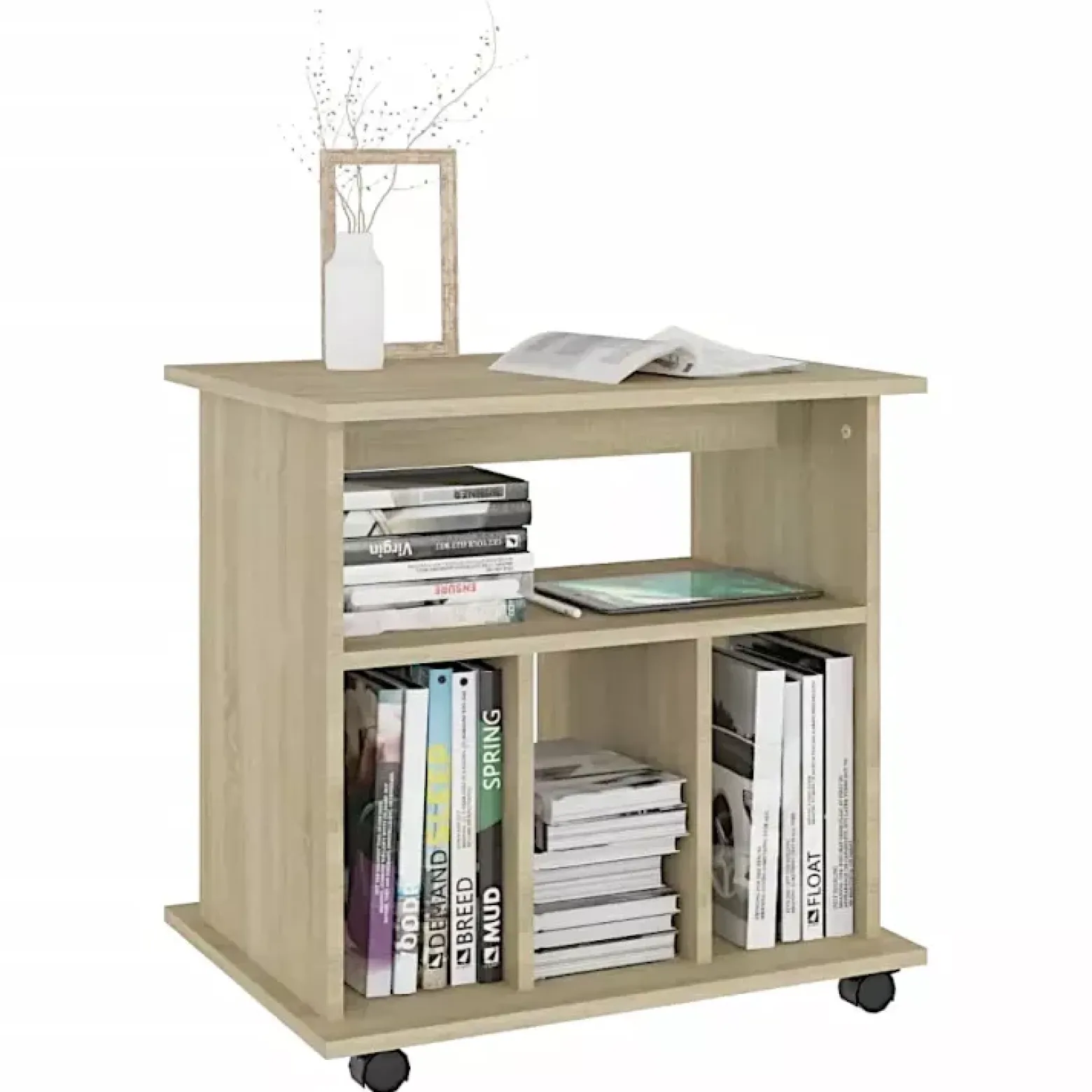 Kontener biurkowy w kolorze dębu - Sarrix