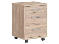 Kontenerek Brw Office 40 cm z 3 szufladami dąb sonoma