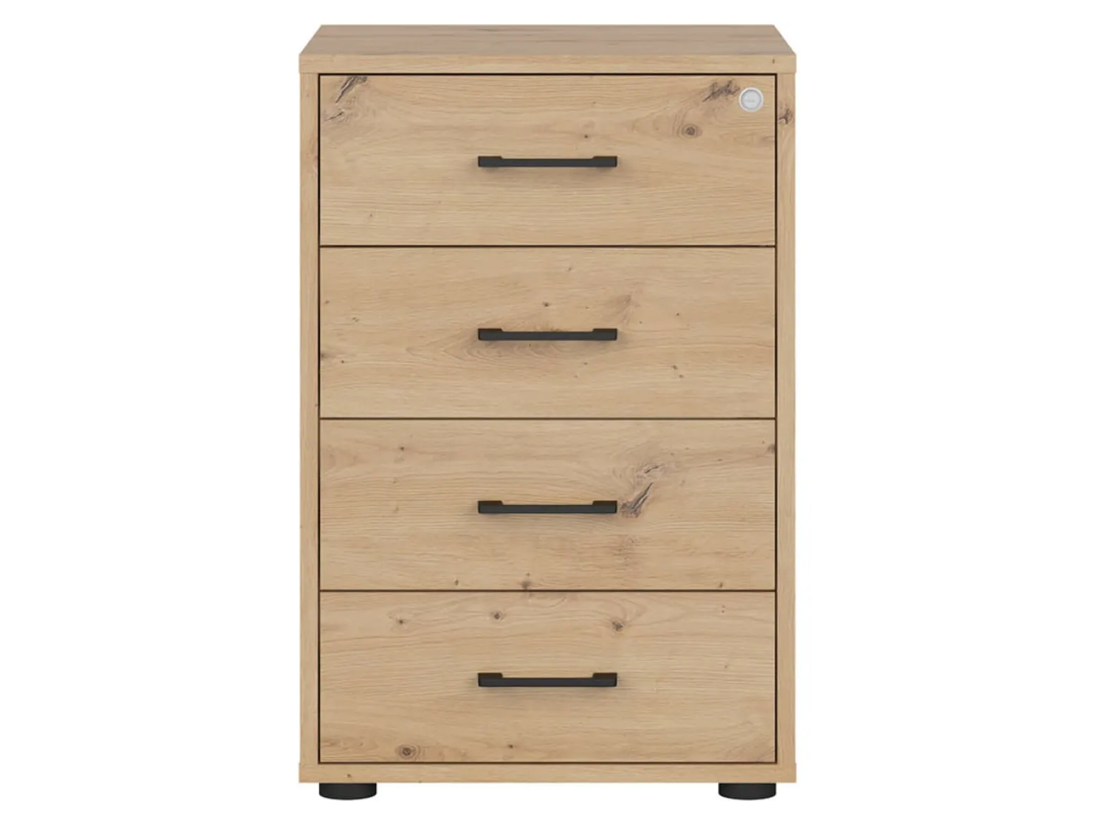 Kontenerek Space Office 50 cm z 4 szufladami dąb artisan