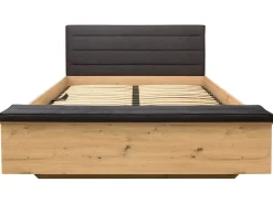 Łóżko Ostia 160x200 ze stelażem i pojemnikiem dąb artisan