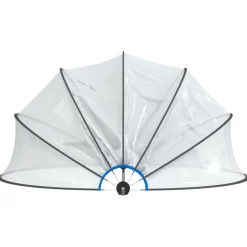 Kopuła basenowa Przezroczysta 406 x 203 cm PVC vidaXL