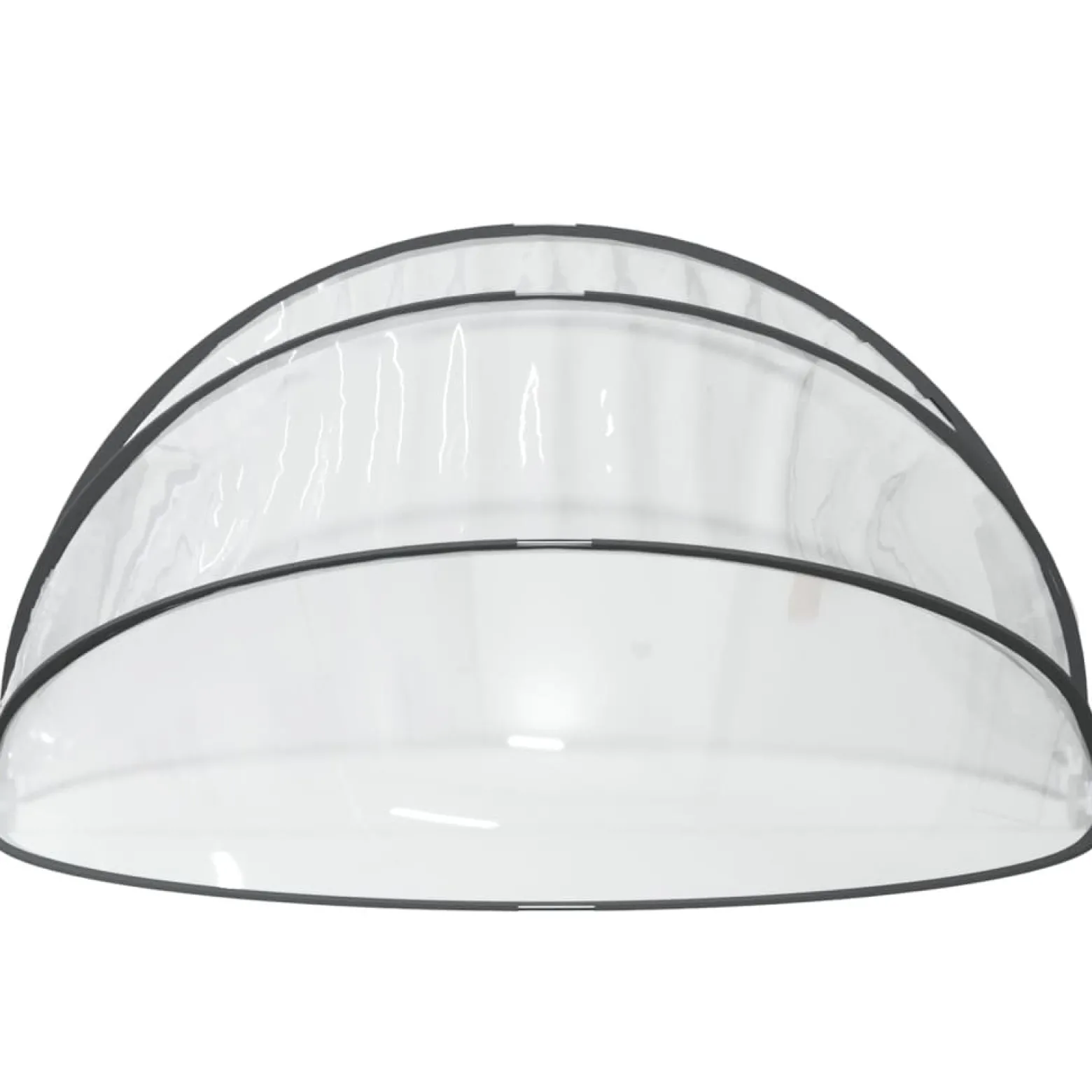 Kopuła basenowa Przezroczysta 406 x 203 cm PVC vidaXL
