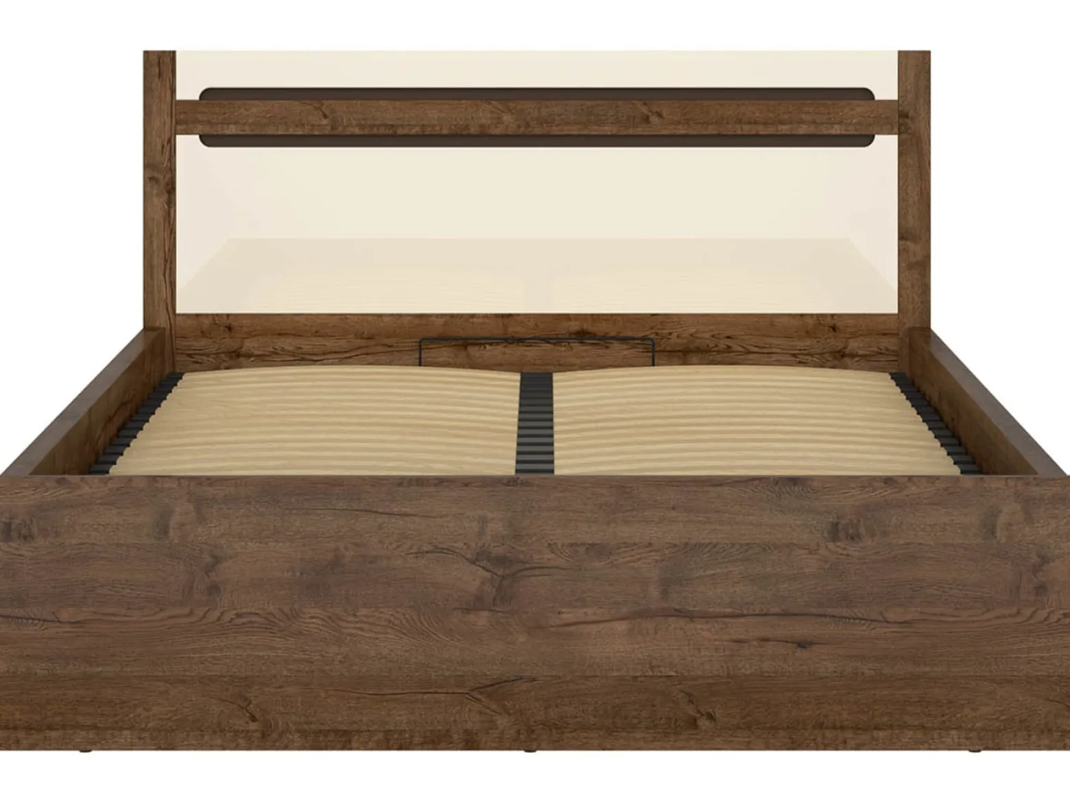Łóżko Ruso 140x200 z pojemnikiem stelażem dąb april