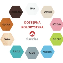 Łóżko sosnowe ANTRESOLA 190 x 80 x 160 BIM biały
