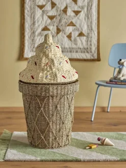 Kosz na zabawki hiacynt wodny GELATO 72 cm