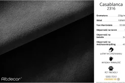 Łóżko tapicerowane bez materaca + pojemnik FALIO-v1 - 120x200 cm Czarny