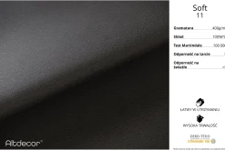 Łóżko tapicerowane bez materaca + pojemnik FALIO-Z-120x200 cm Czarny