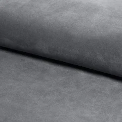 Łóżko tapicerowane CARVEN VELVET 160x200 szare bez szuflady/bez materaca