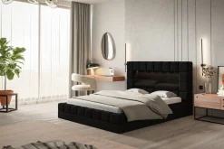 Łóżko tapicerowane HILTON LED 120x200 ze stelażem metalowym