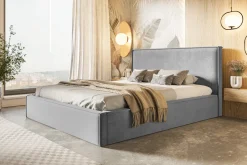 Łóżko tapicerowane Milano Slim 90x200 ze stelażem metalowym