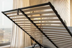 Łóżko tapicerowane Milano Slim 90x200 ze stelażem metalowym