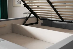 Łóżko tapicerowane OSLO 90x200 ze stelażem metalowym