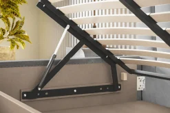 Łóżko tapicerowane SAPPORO 90x200 ze stelażem metalowym
