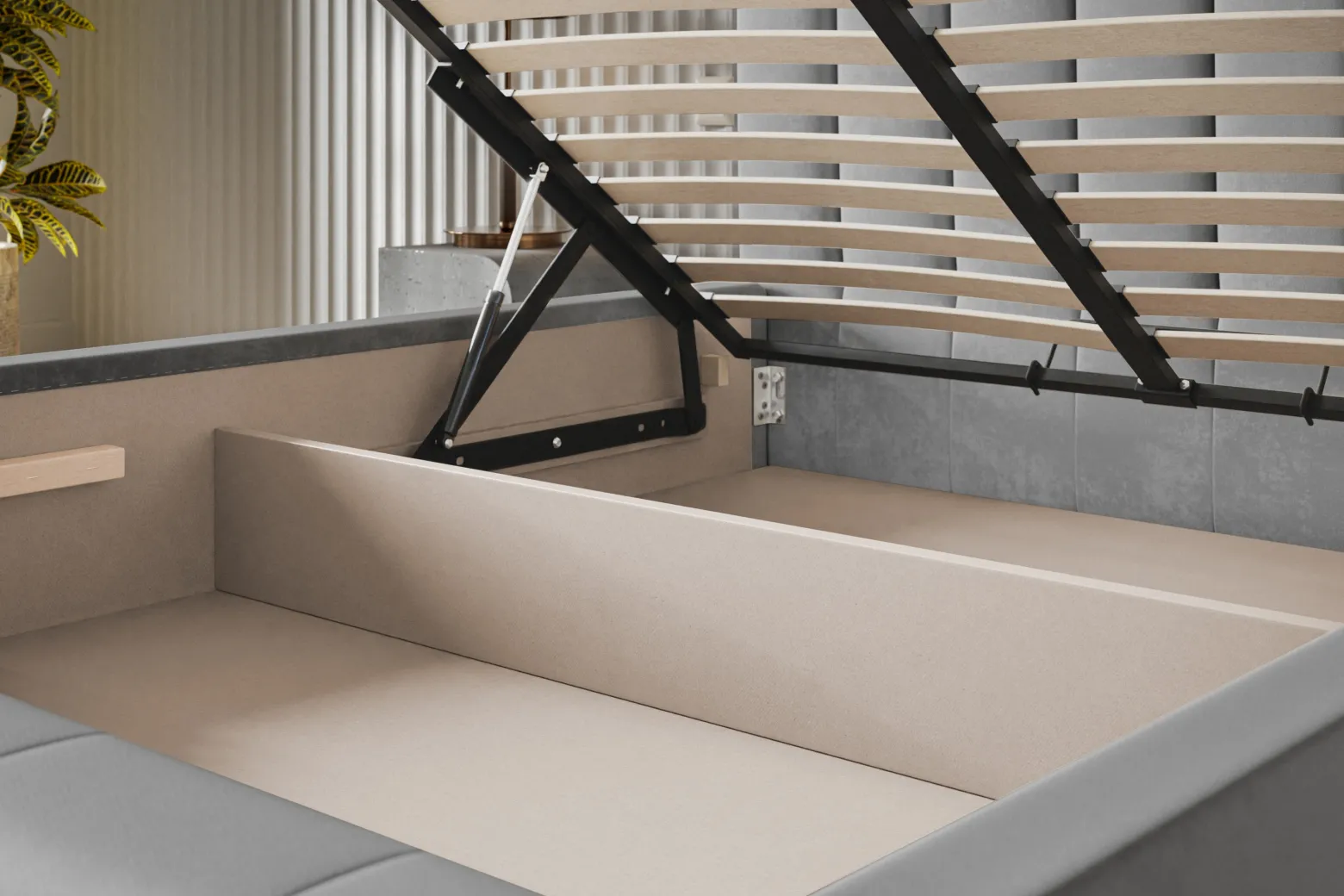 Łóżko tapicerowane SAPPORO 90x200 ze stelażem metalowym