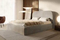 Łóżko tapicerowane Verona Slim 90x200 ze stelażem metalowym