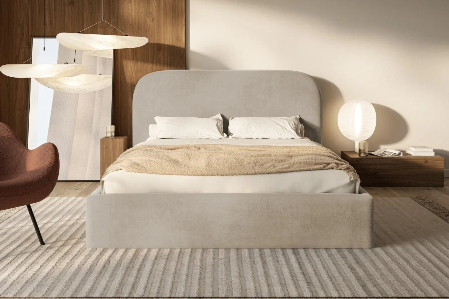 Łóżko tapicerowane Verona Slim 90x200 ze stelażem metalowym