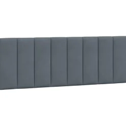 Łóżko tapicerowane z materacem szare sypialnia pokój aksamit 120x200 cm