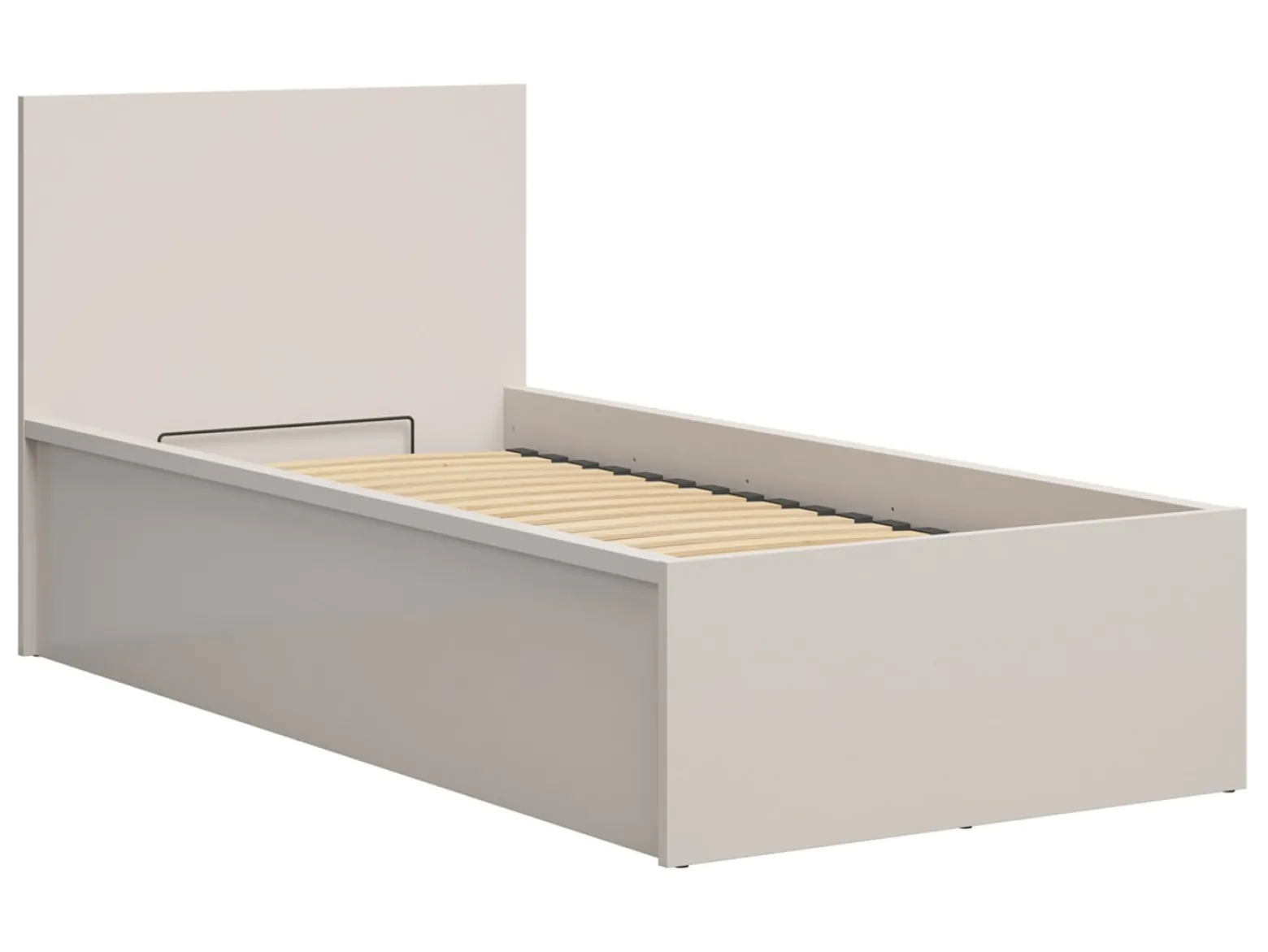 Łóżko Tetrix 90x200 ze stelażem i pojemnikiem kaszmir