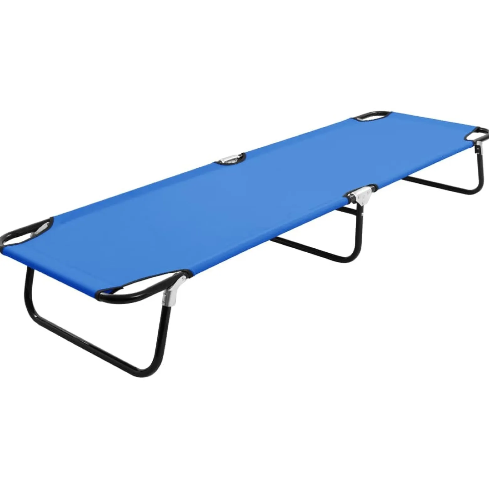 Łóżko turystyczne Niebieski Tkanina vidaXL