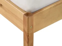 Łóżko 160x200 drewniane skandynawskie PRESTO, kolor dębowy