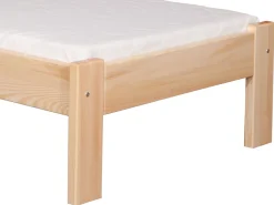Łóżko 90x200 pojedyncze ARON, kolor sosnowy + stelaż