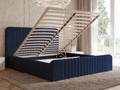 Łóżko 120x200 Verto Comfort z pojemnikiem, tkanina Cremona 02