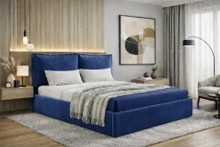 Łóżko 120x200 z pojemnikiem , metalowy stelaż GLAM riviera 81
