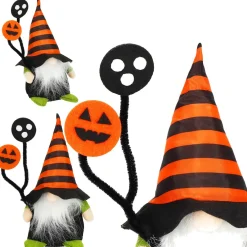 Krasnal 20cm ozdoba na Halloween skrzat świąteczny dekoracja