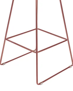2 krzesła kuchenne do jadalni metalowe złoty róż