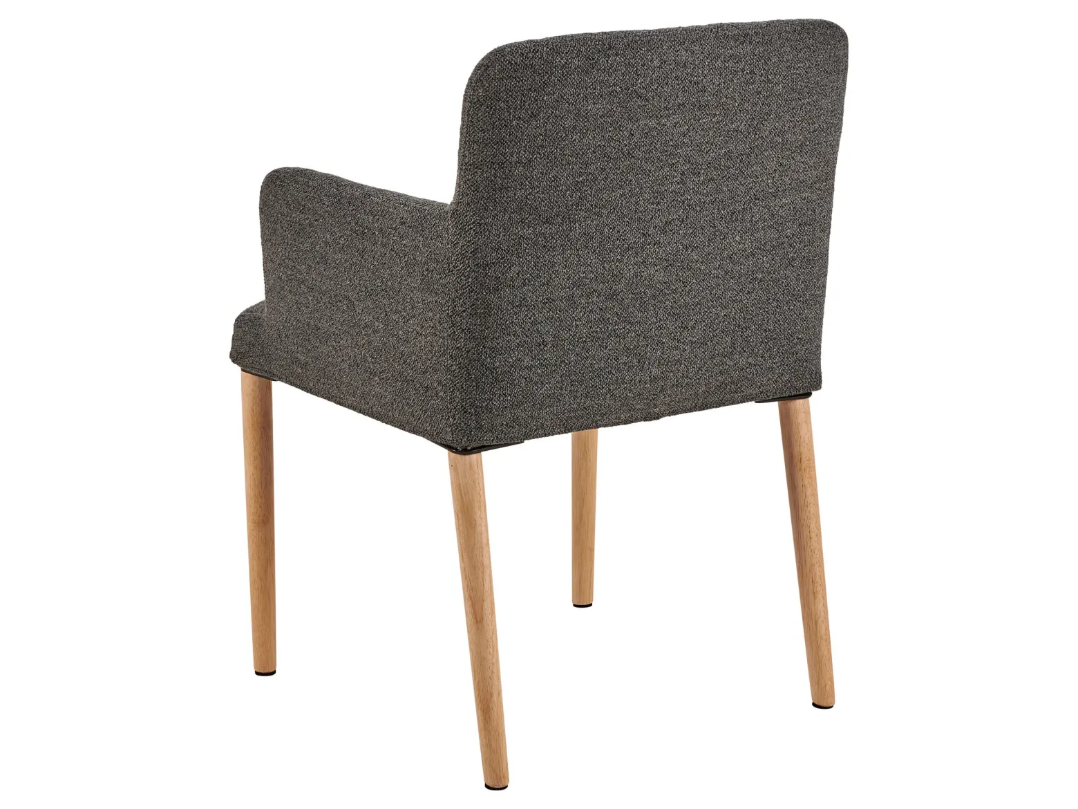 Krzesło Comforta tapicerowane z podłokietnikami, tkanina Anthracite 130