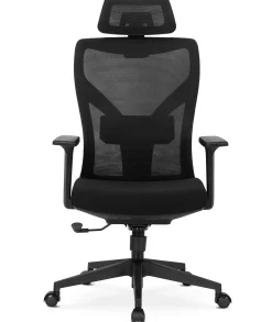 Krzesło Obrotowe Biurowe Fotel Ergonomiczny Obrotowy Biały Czarny FLEX