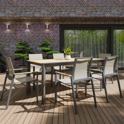 Krzesło ogrodowe aluminiowe BELLANTI Verona Luna Dark Grey