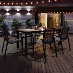 Krzesło ogrodowe aluminiowe BELLANTI Verona Luna Dark Grey