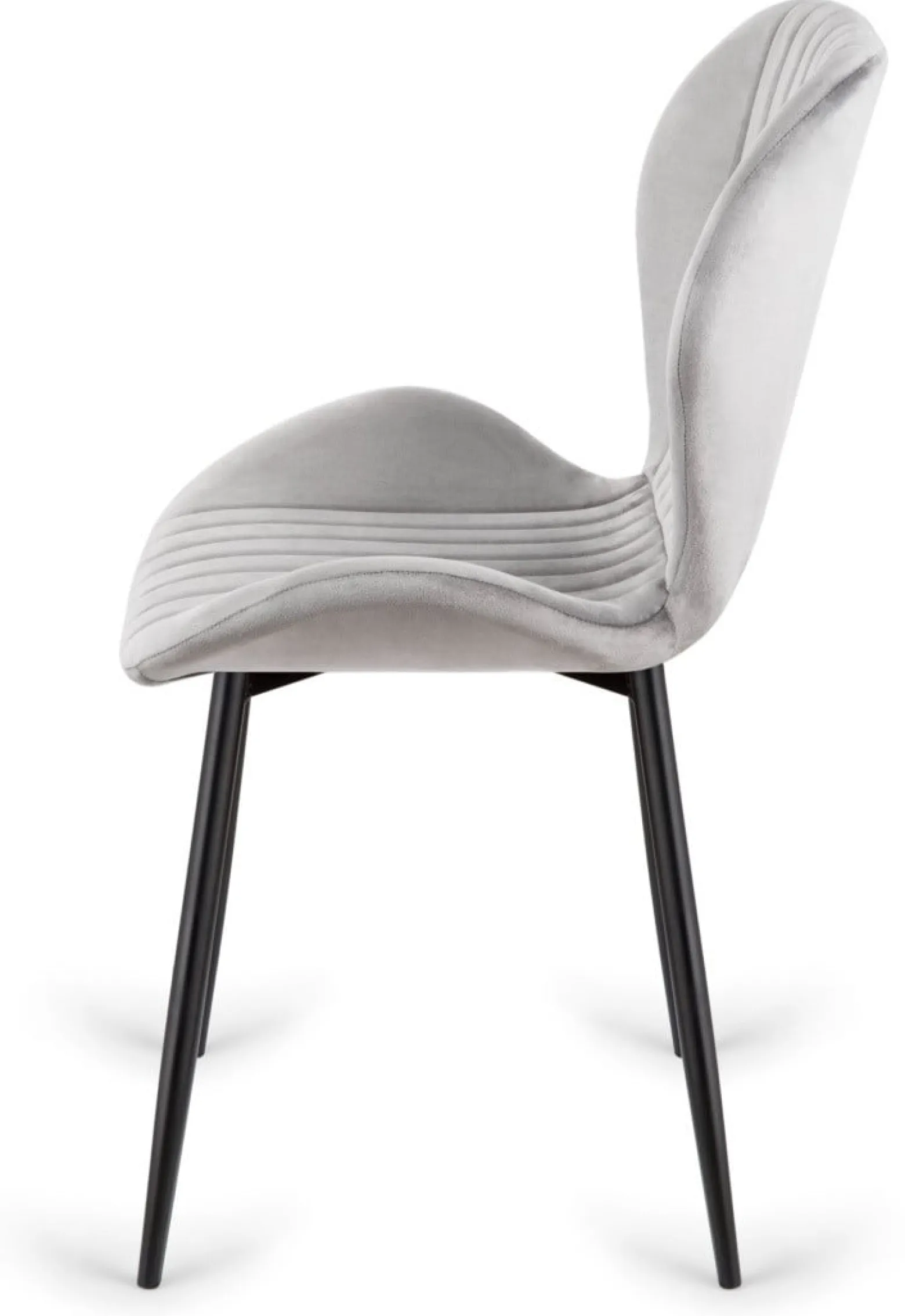 Krzesło tapicerowane MONTI VELVET GREY