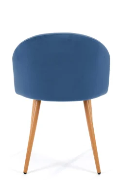 Krzesło tapicerowane welur SJ.075 Granatowe