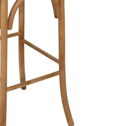 KRZESŁO BAROWE Isak Z DREWNA DĘBOWEGO naturalne ergonomiczne