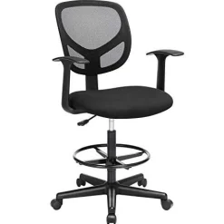 Krzesło Biurowe Ergonomiczny Stołek Roboczy Z Podłokietnikam