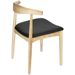 Krzesło Codo insp. Elbow Chair naturalny/czarny drewniane