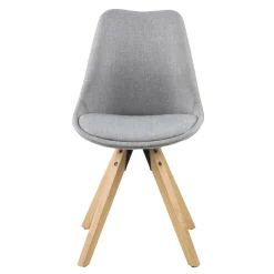 Krzesło Dima light grey tapicerowane