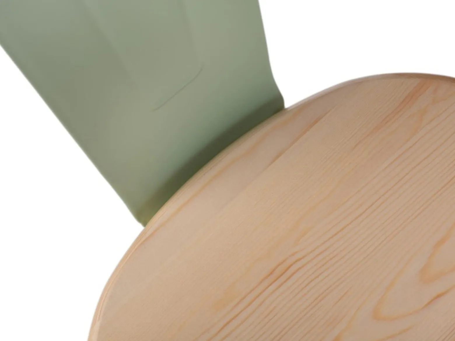 Krzesło metalowe Paris Wood zielone/sosna naturalna
