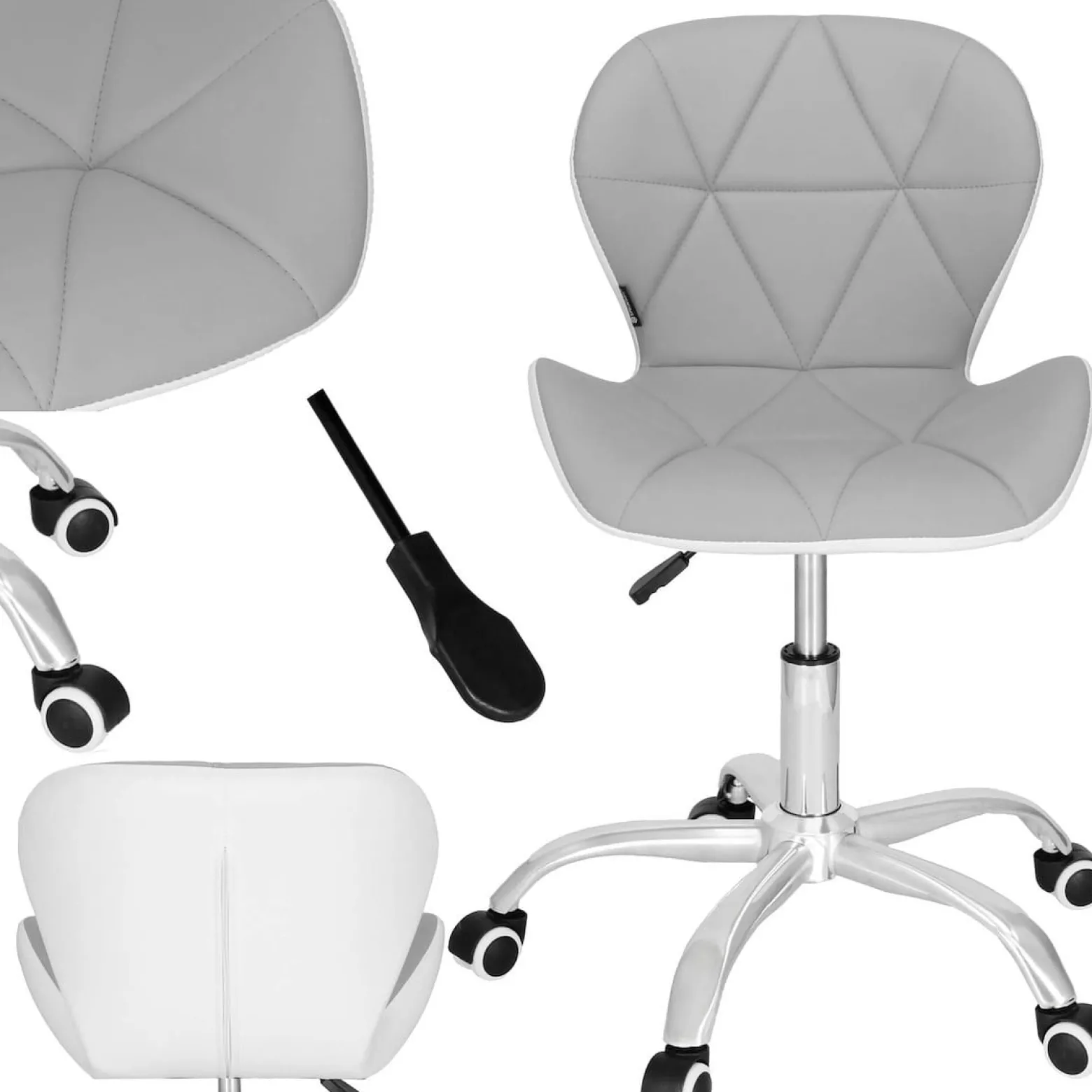 Krzesło obrotowe biurowe ergonomiczny fotel na kółkach