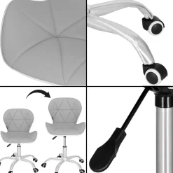 Krzesło obrotowe biurowe ergonomiczny fotel na kółkach